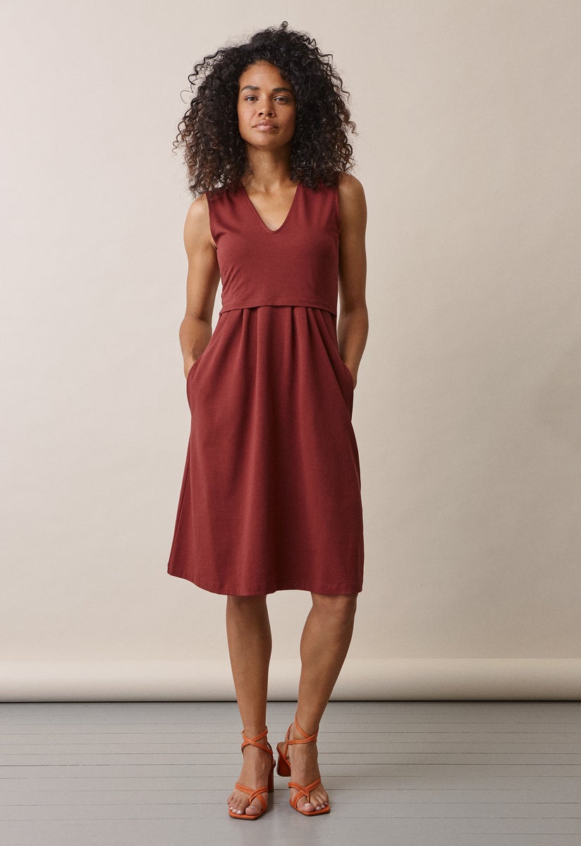 Tilda dress - Port red