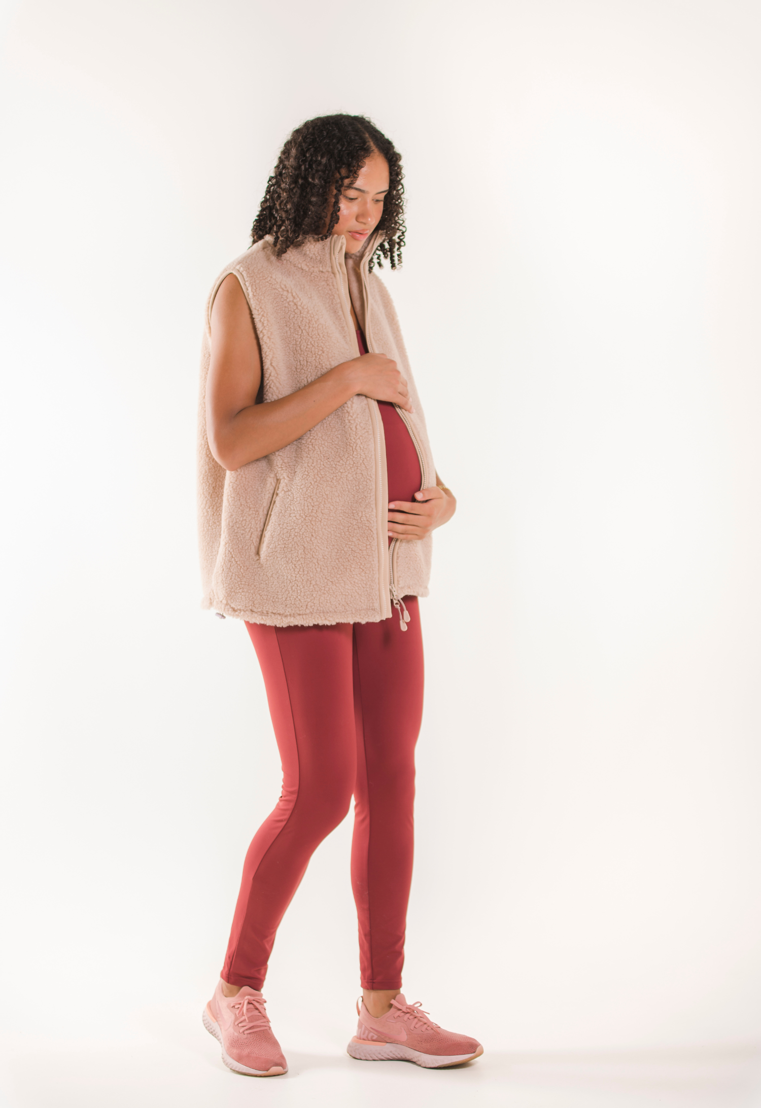 Pile fleeceväst - Beige