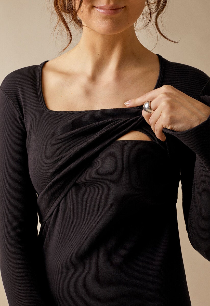 Signe l/s dress - Black