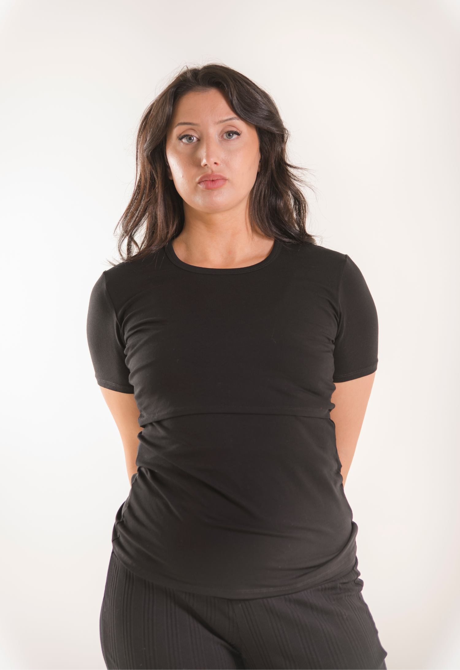 Product Image for Amningstopp med kort ärm Essential - Svart - L