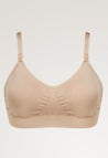 Seamless amningsbh med pads - Beige