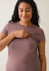 Festklänning med amningsfunktion - Dark Mauve