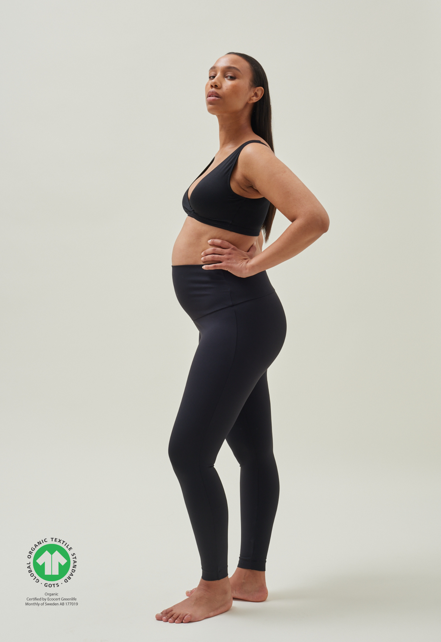 Gravidtights yoga - Svart