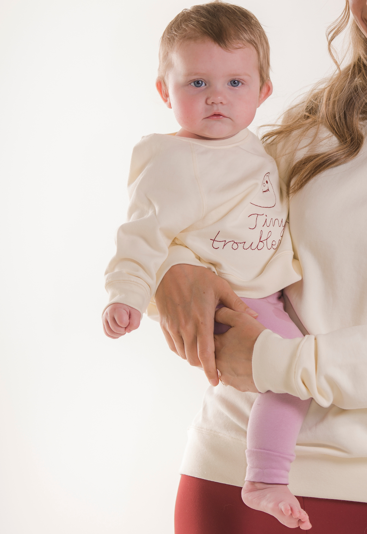 Babytröja Tiny Troublemaker - Off white