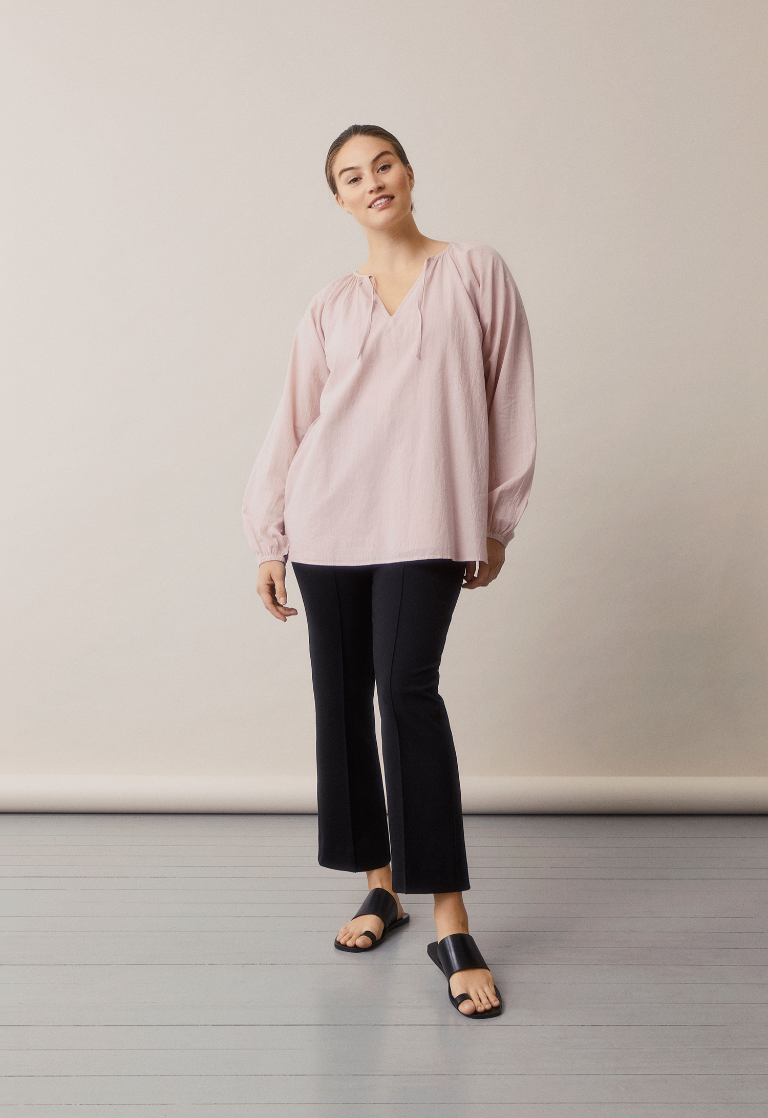 Poetess Blouse - Pebble