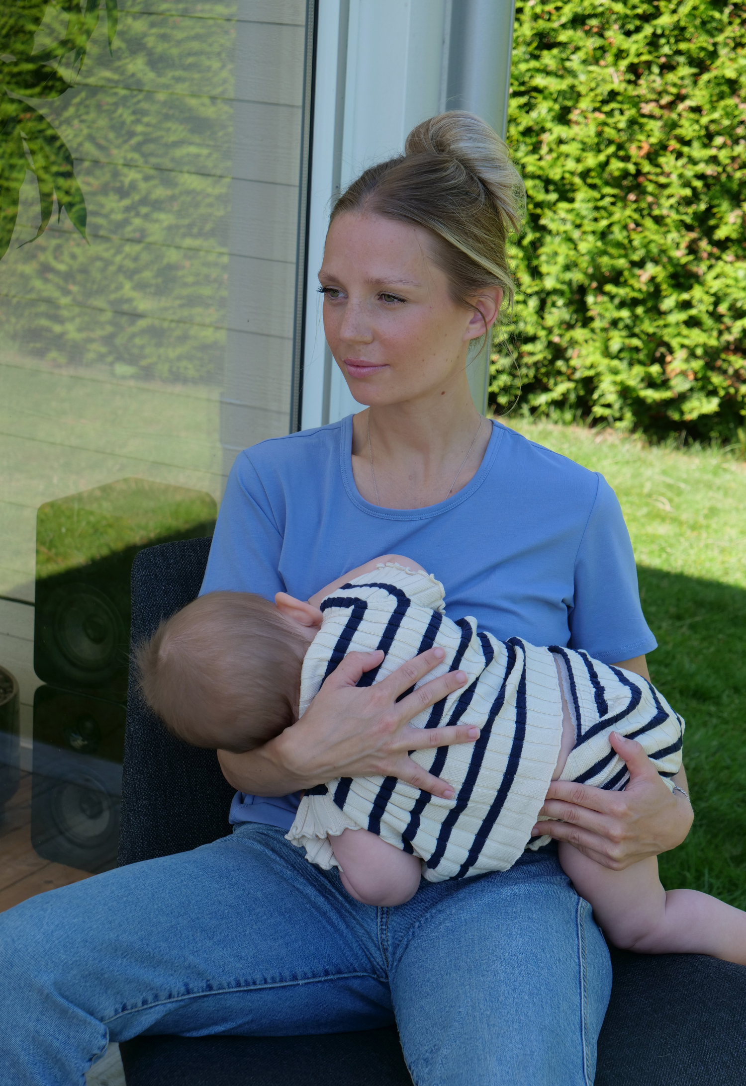 Product Image for Amningstopp med kort ärm Essential - Pale Blue - M