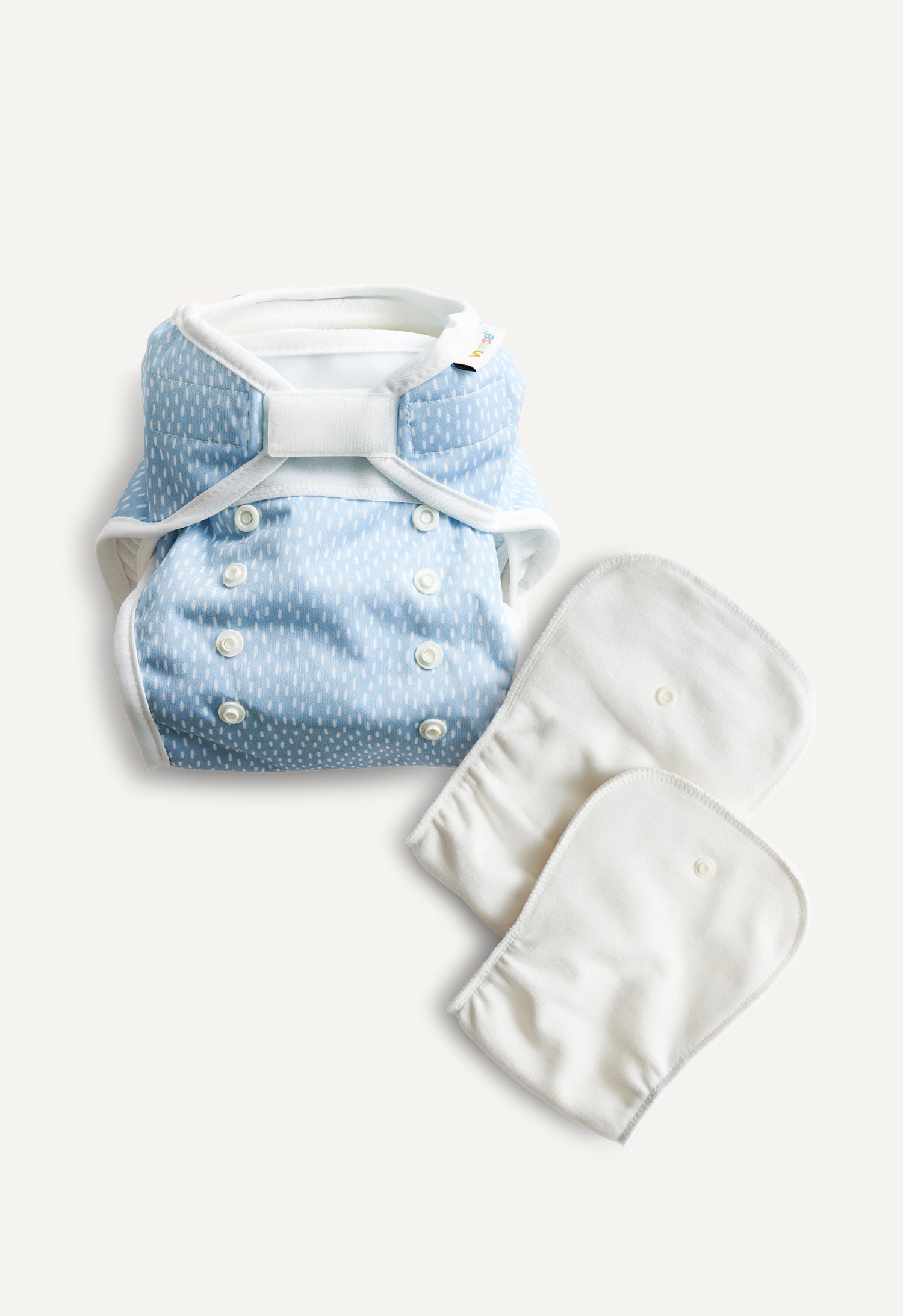 Product Image for Skalblöja och inlägg - All in Two - Blå Sprinkle - One Size