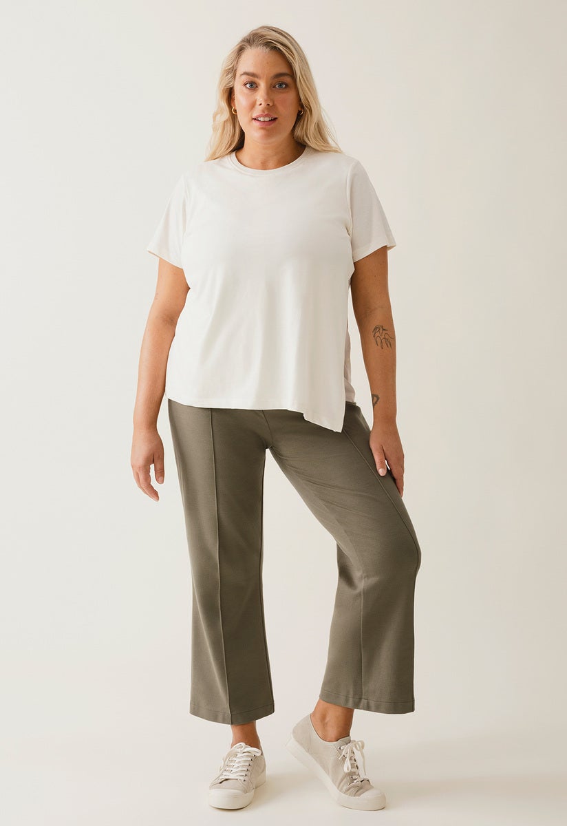 Kostymbyxor gravid - Green khaki