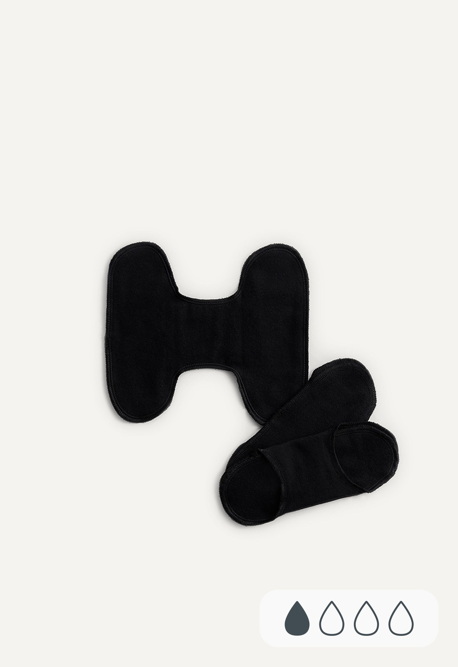 Product Image for Tvättbara trosskydd - Snap Free - Svart - 3-pack
