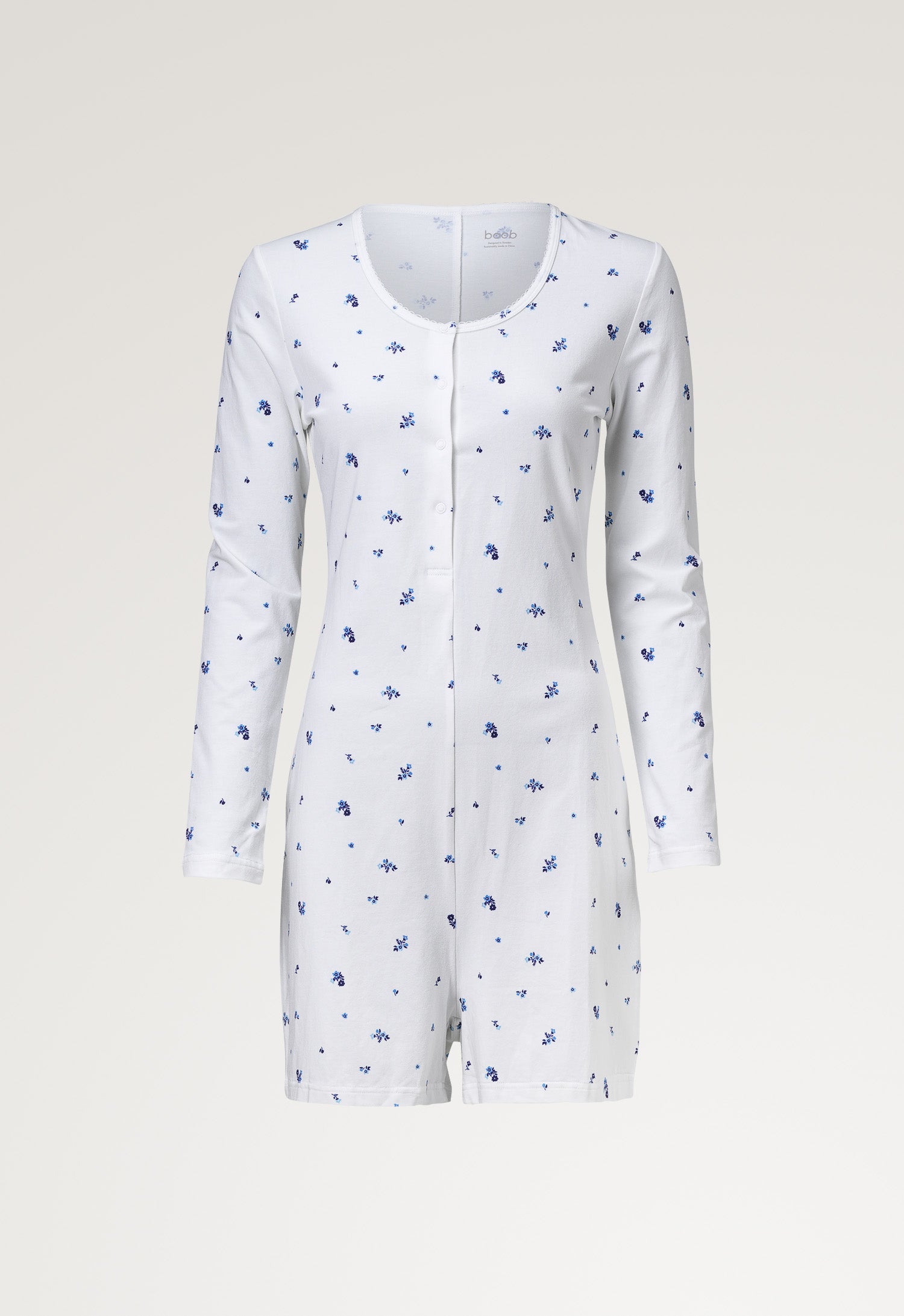 Gravidpyjamas - Blommig