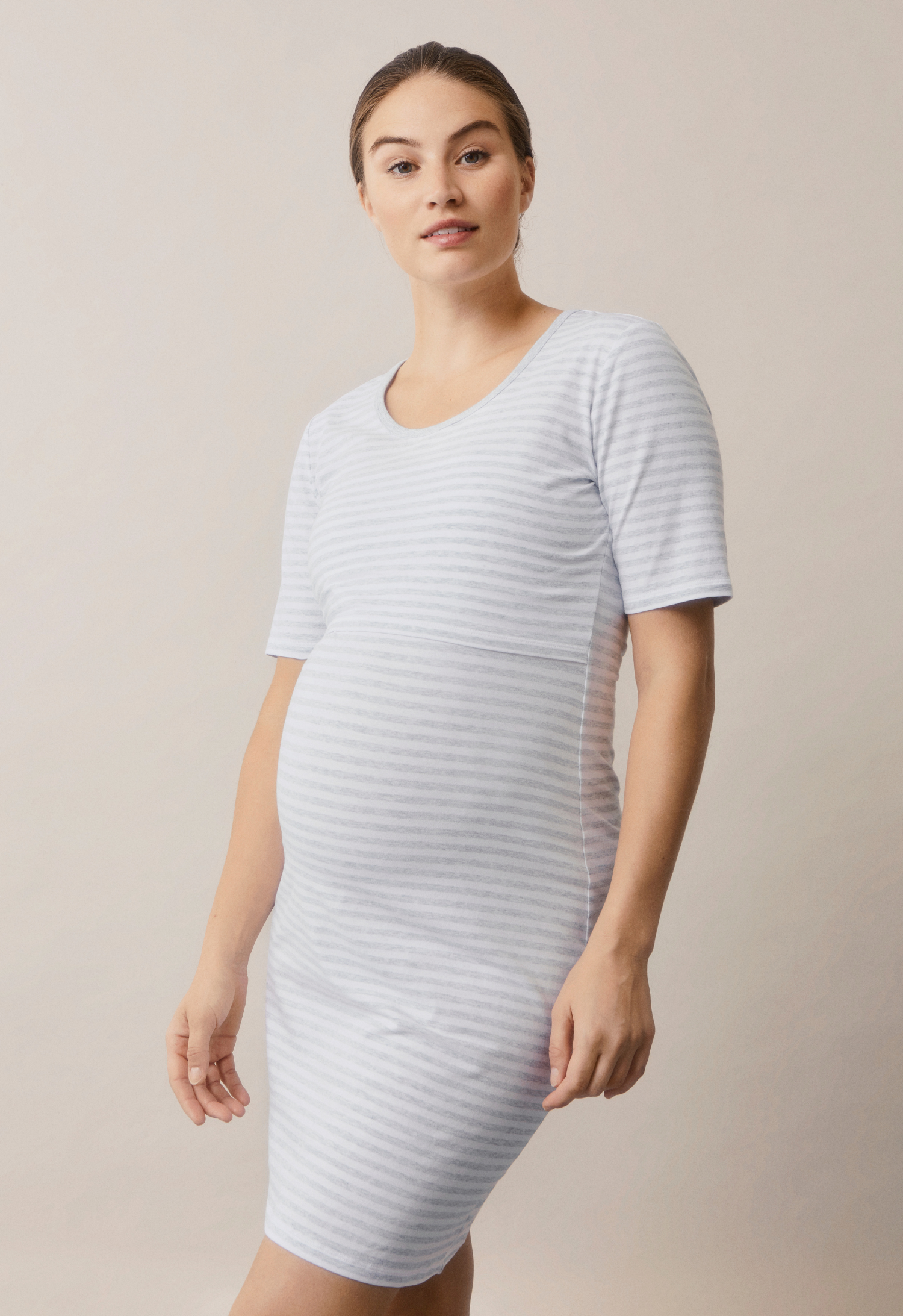 Product Image for Nattlinne Vit/Gråmelerad - S