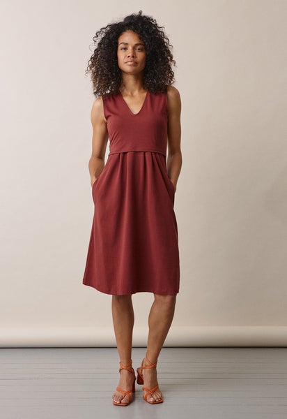 Tilda dress - Port red