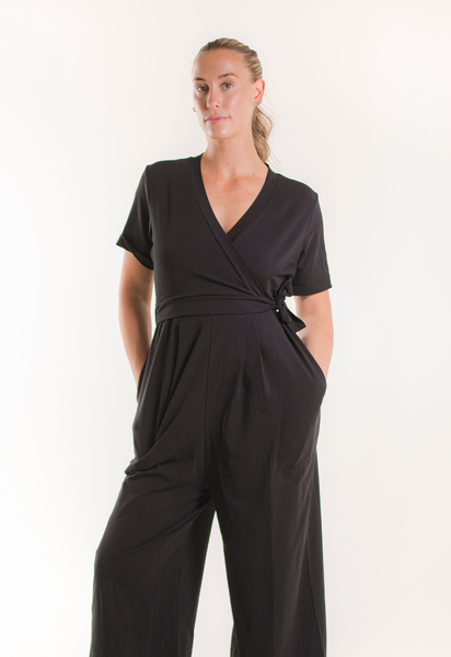 Jumpsuit gravid med amningsfunktion - Svart