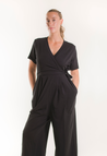 Jumpsuit gravid med amningsfunktion - Svart