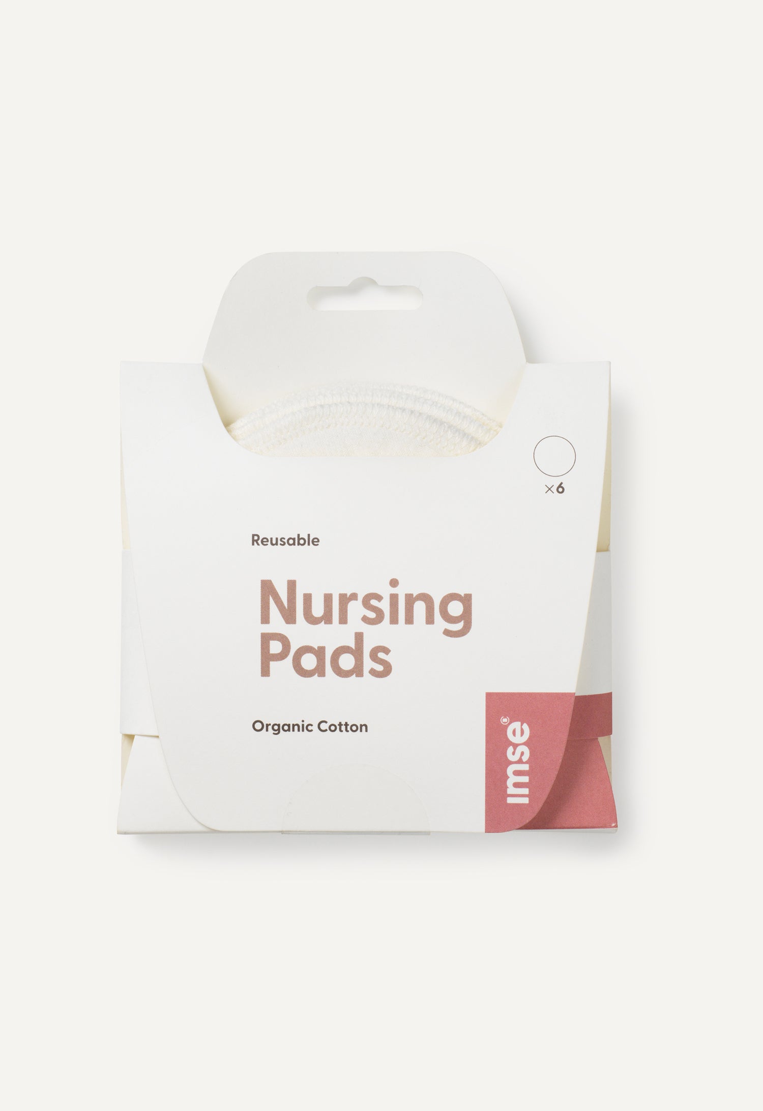 Product Image for Amningsinlägg i ekologisk bomull - Offwhite - 6-pack
