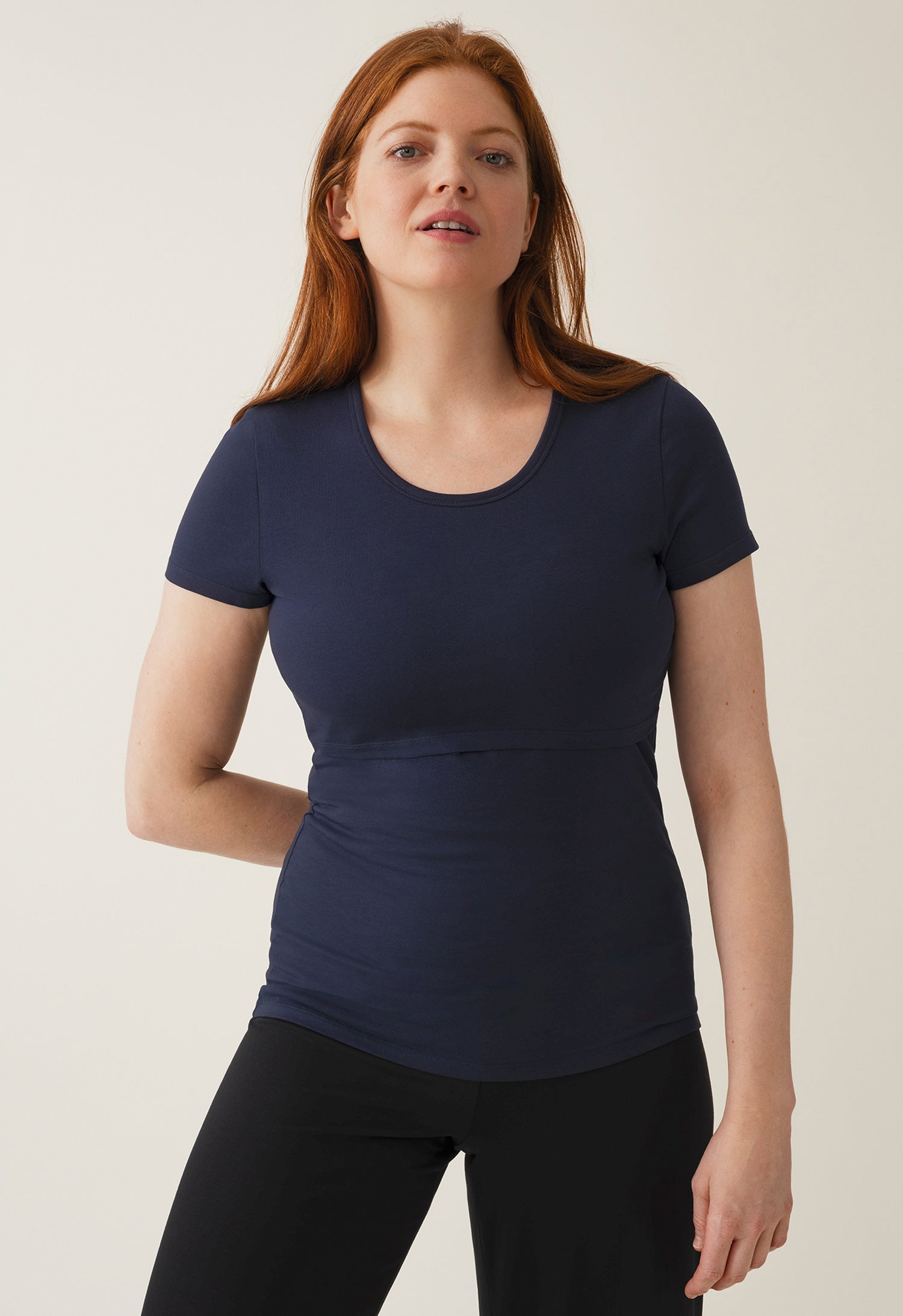 Product Image for Kortärmad amningstopp - Mörkblå - XL
