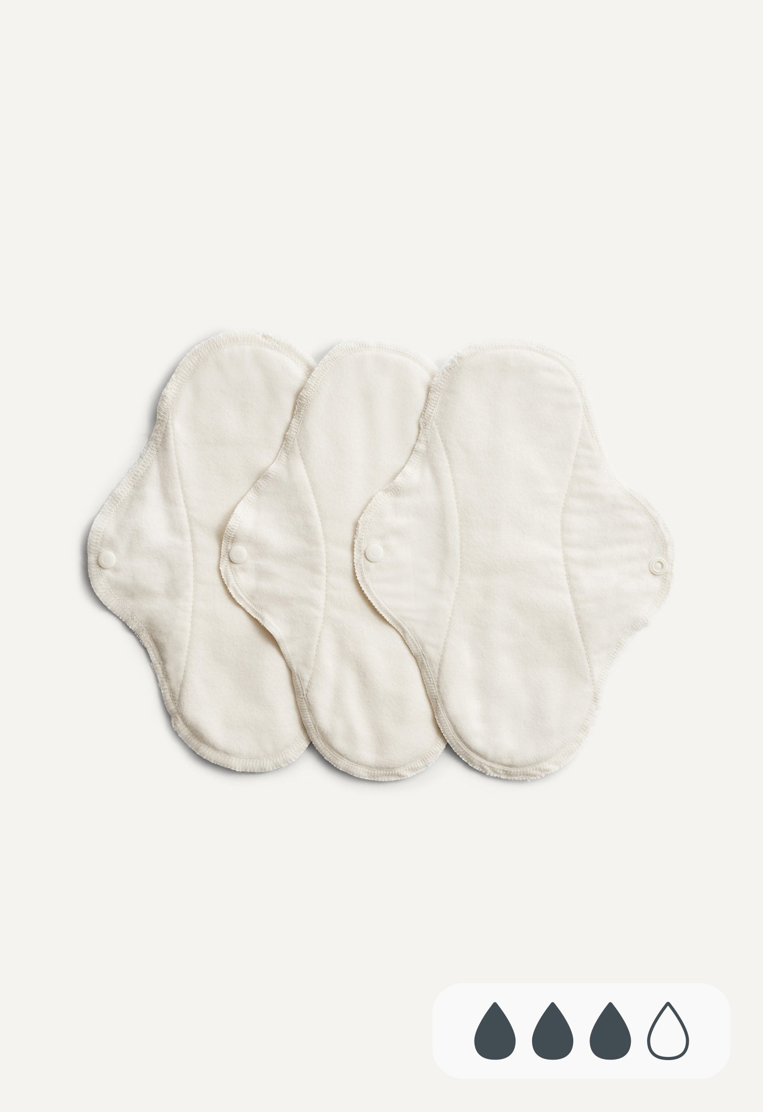 Product Image for Tygbindor - Dag - Vit - 3-pack