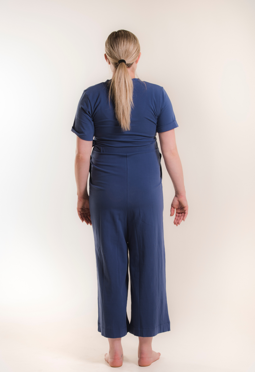 Jumpsuit gravid med amningsfunktion - Blå