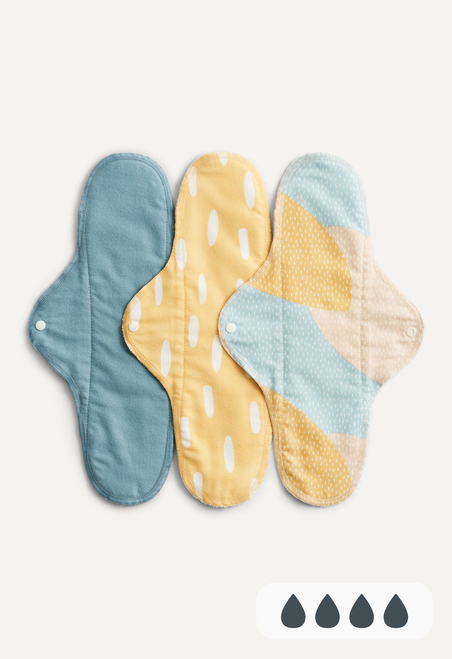 Product Image for Tygbindor - Natt - Blå print - 3-pack