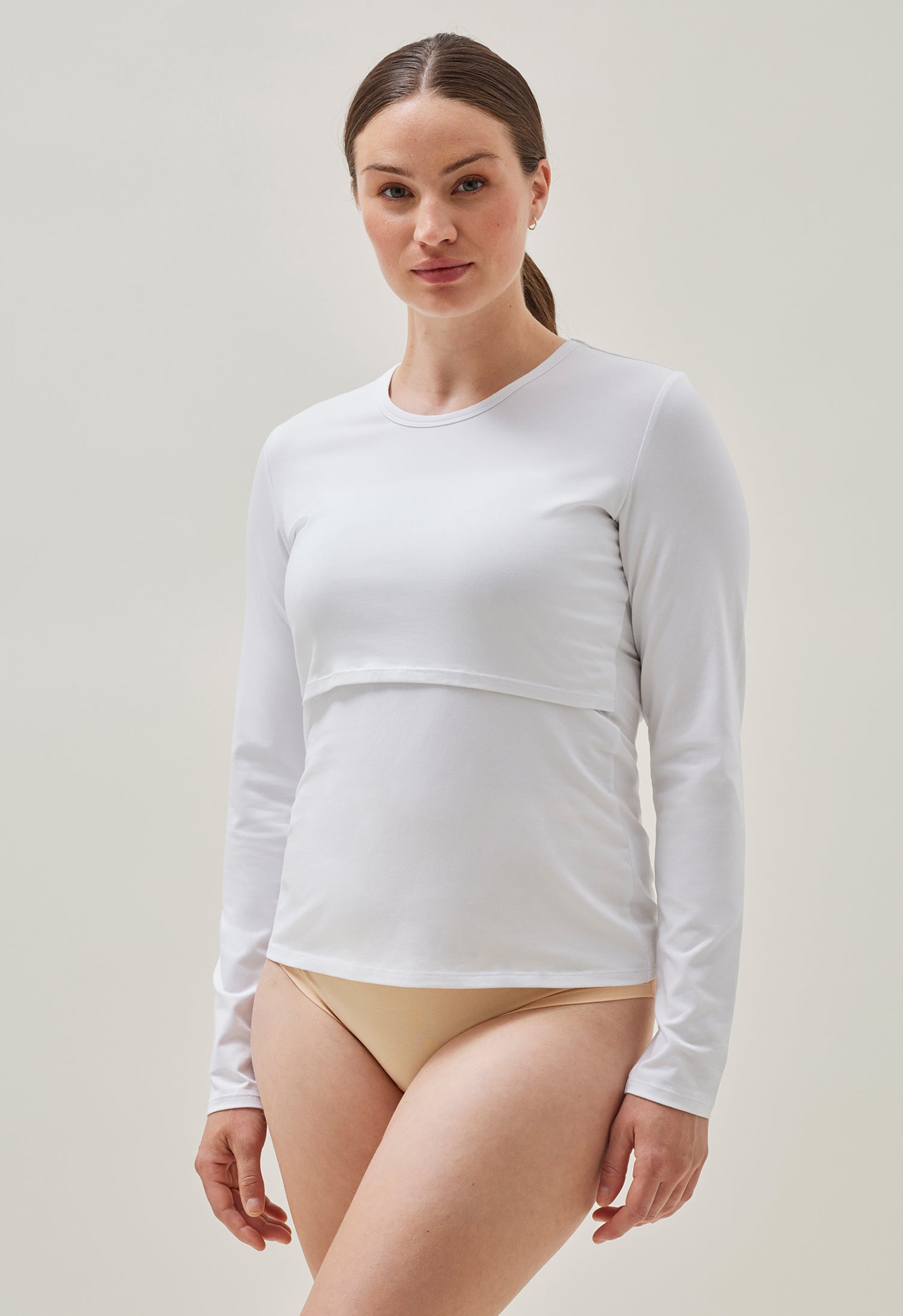 Product Image for Amningstopp med lång ärm Essential  - Vit - XXL