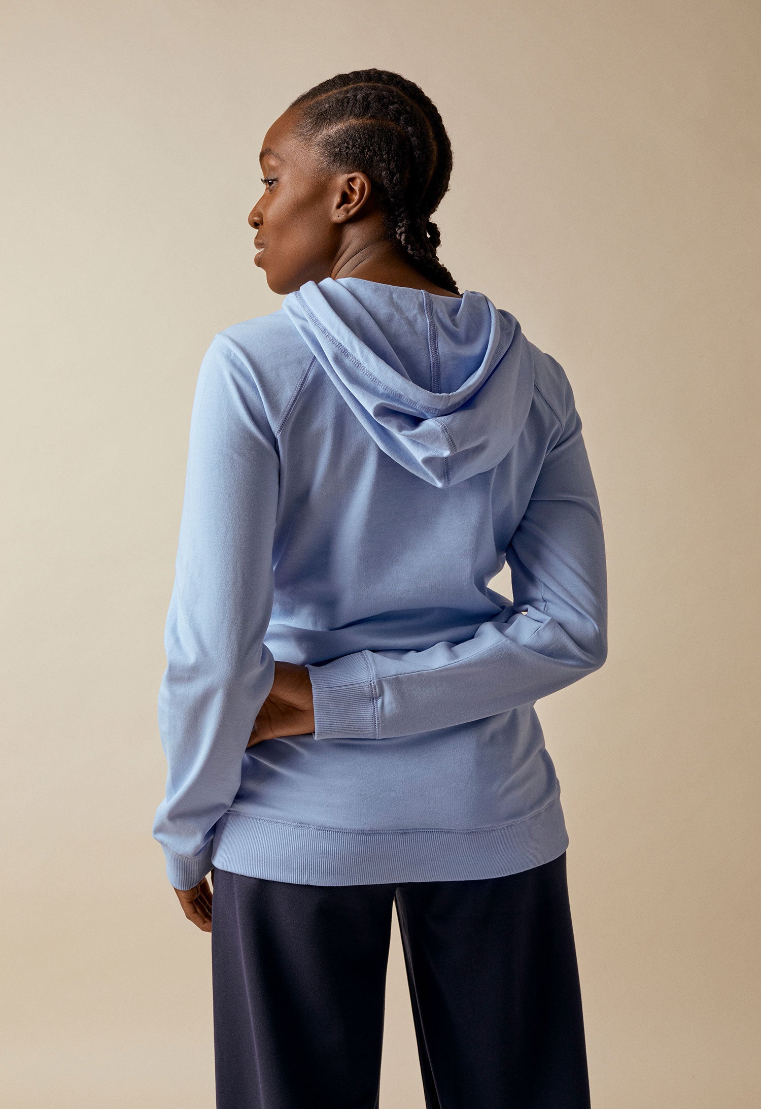 B Warmer Hoodie Nile Blue