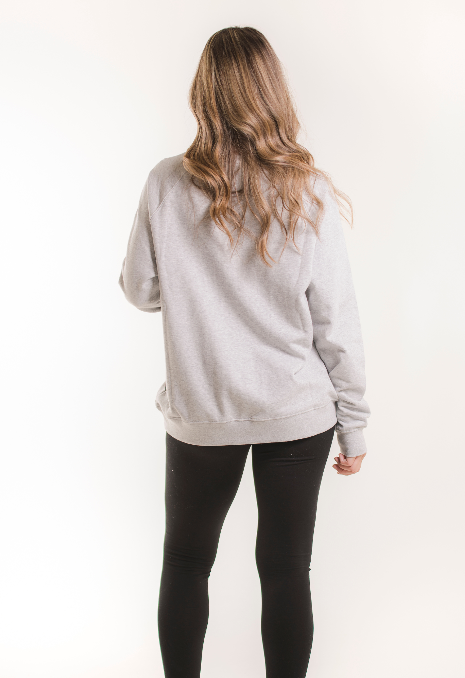 Sweatshirt med amningsfunktion - Grey melange