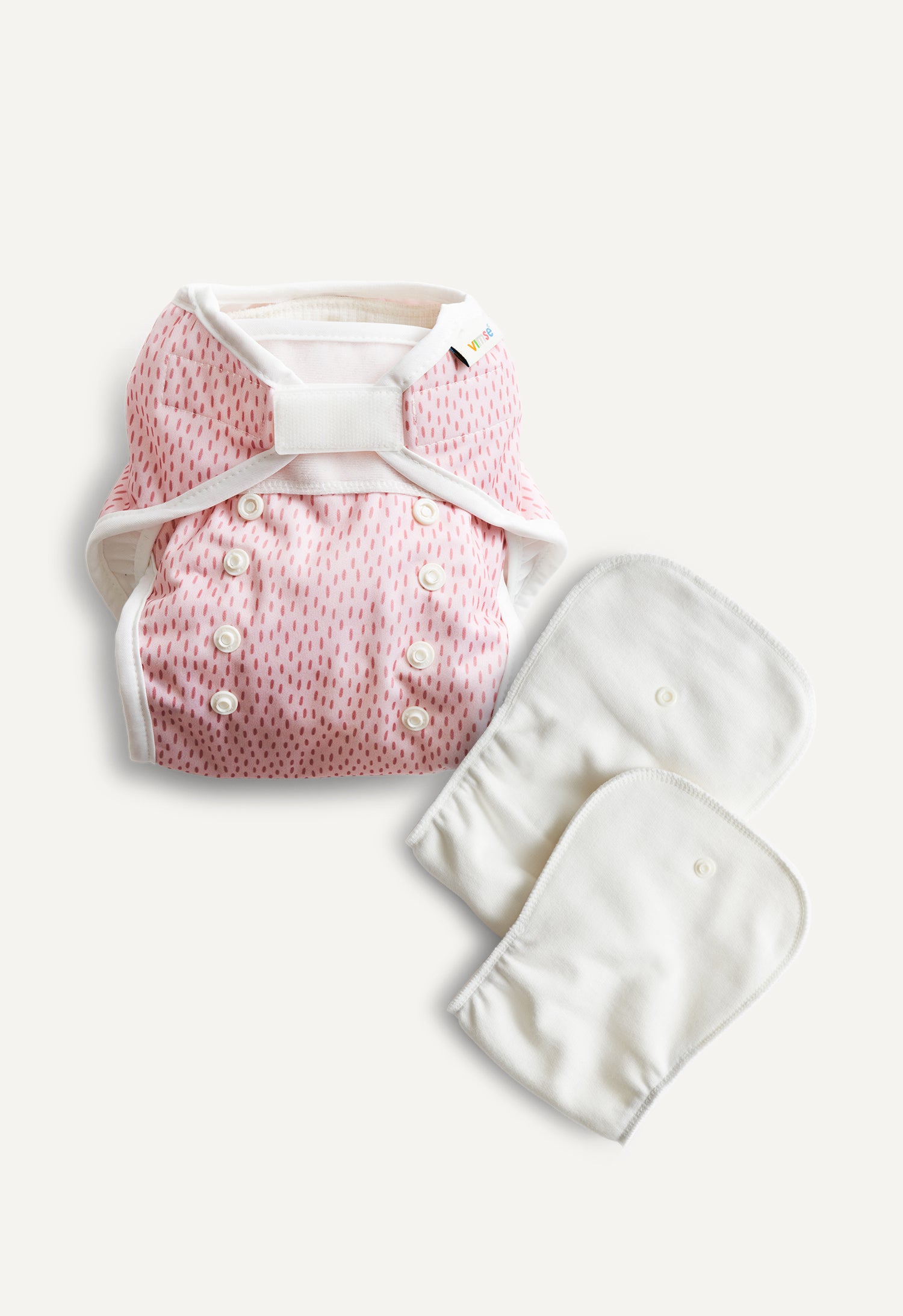 Product Image for Skalblöja och inlägg - All in Two - Rosa Sprinkle - One Size