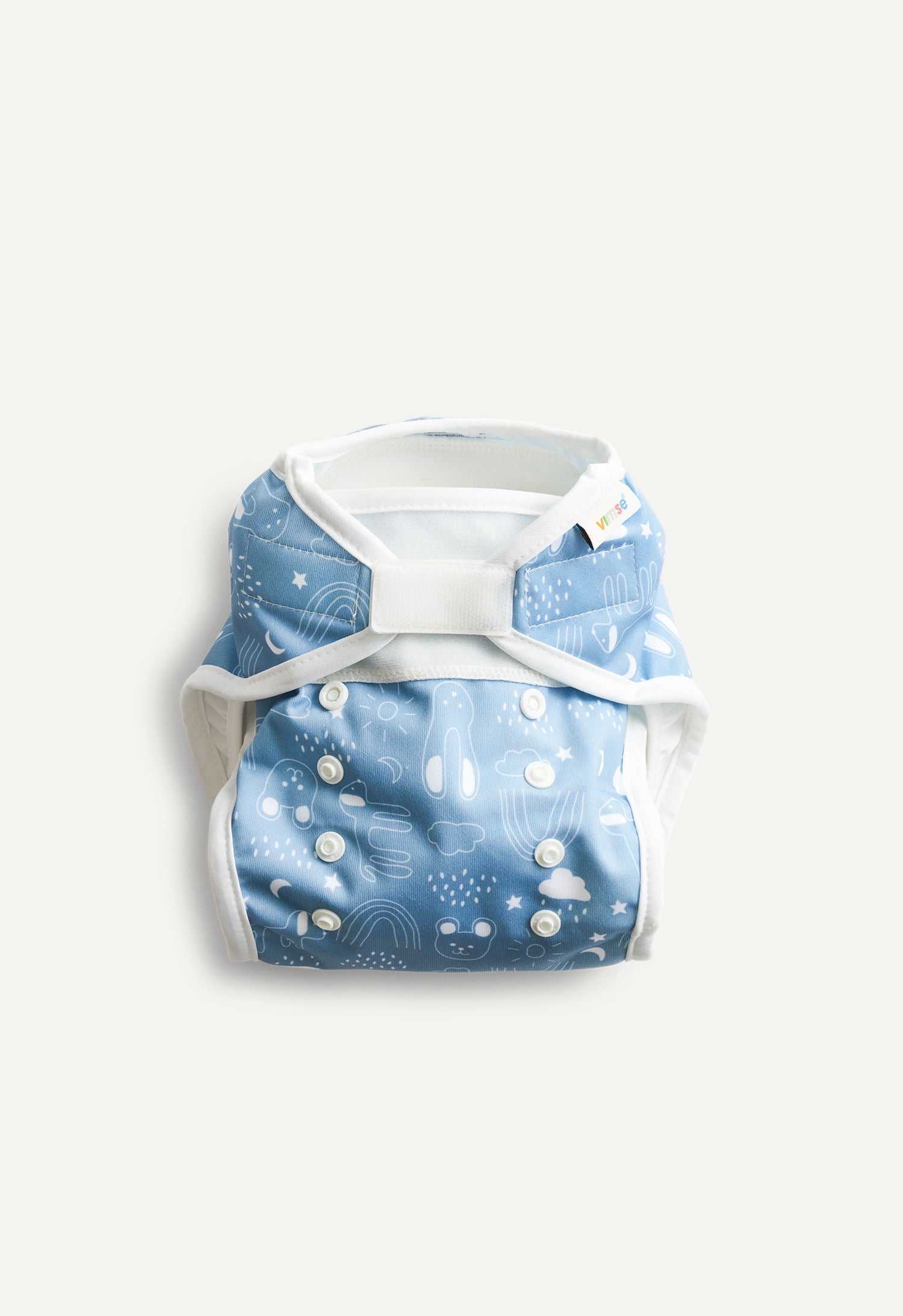 Product Image for Skalblöja - All in Two - Blå Teddy - One Size