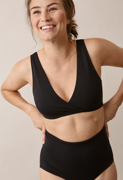 Mjuk amningsbh - Svart - FÖRBESTÄLLNING leverans i början av mars