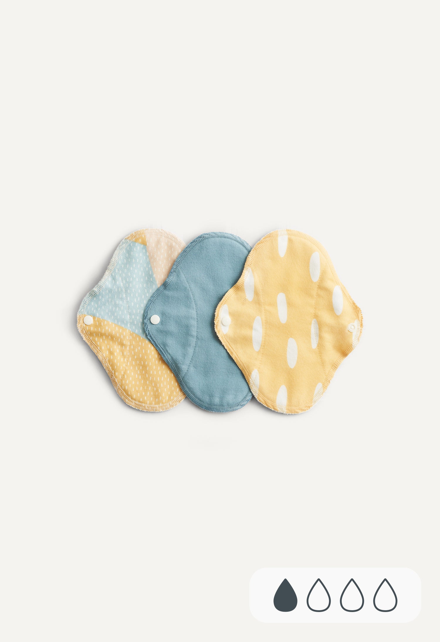 Product Image for Tvättbara trosskydd - Classic - Blå print - 3-pack