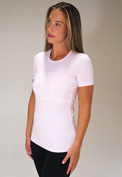 Amningstopp med kort ärm Essential - Pastel Pink