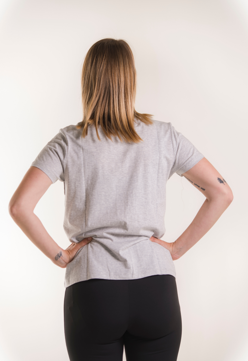 T-shirt med amningsfunktion - Grey Melange