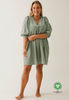 Boho miniklänning - Green Tea