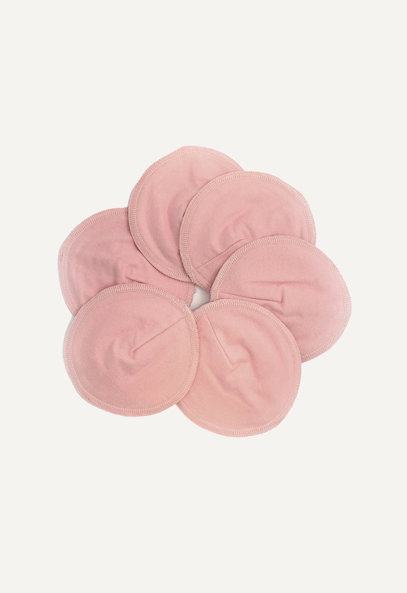 Amningsinlägg i ekologisk bomull - Rosa