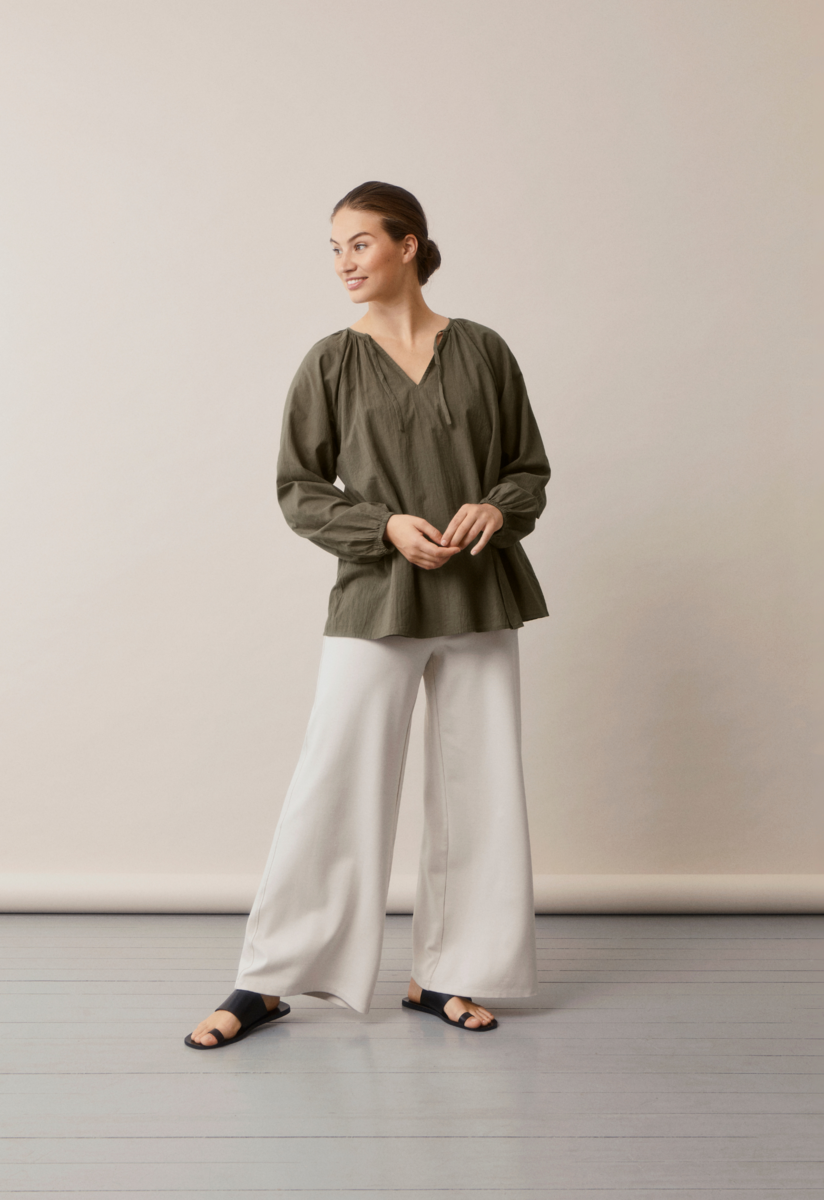 Poetess Blouse Pine Green