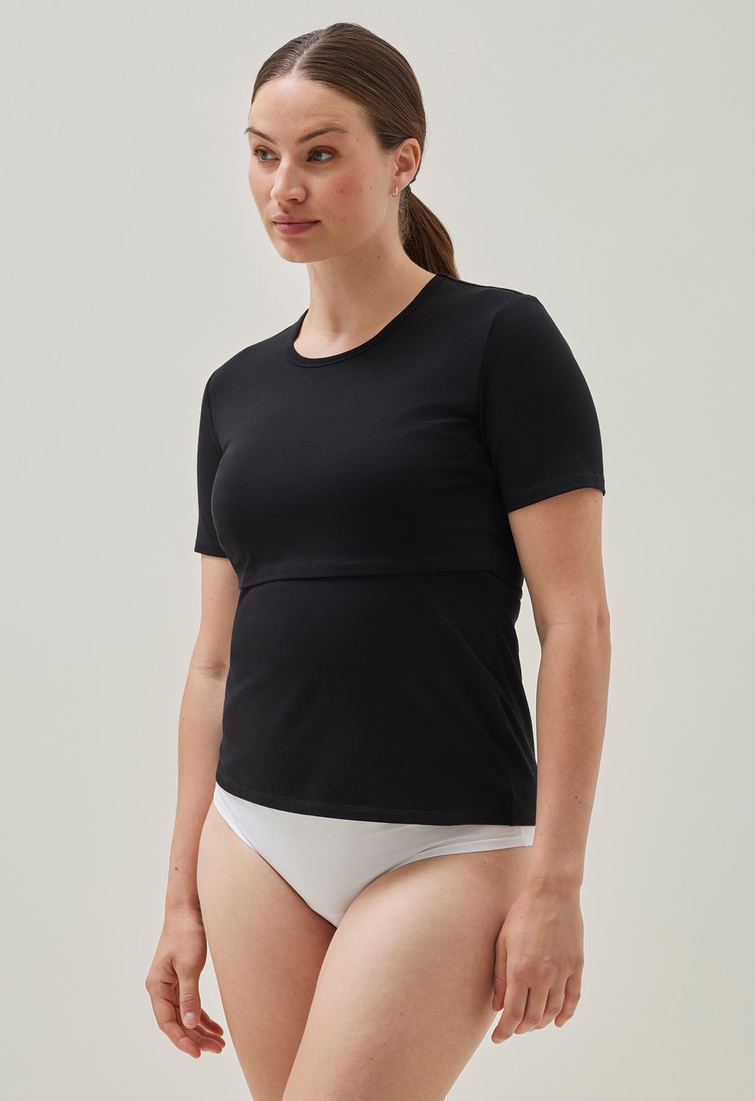 Product Image for Amningstopp med kort ärm Essential - Svart - S