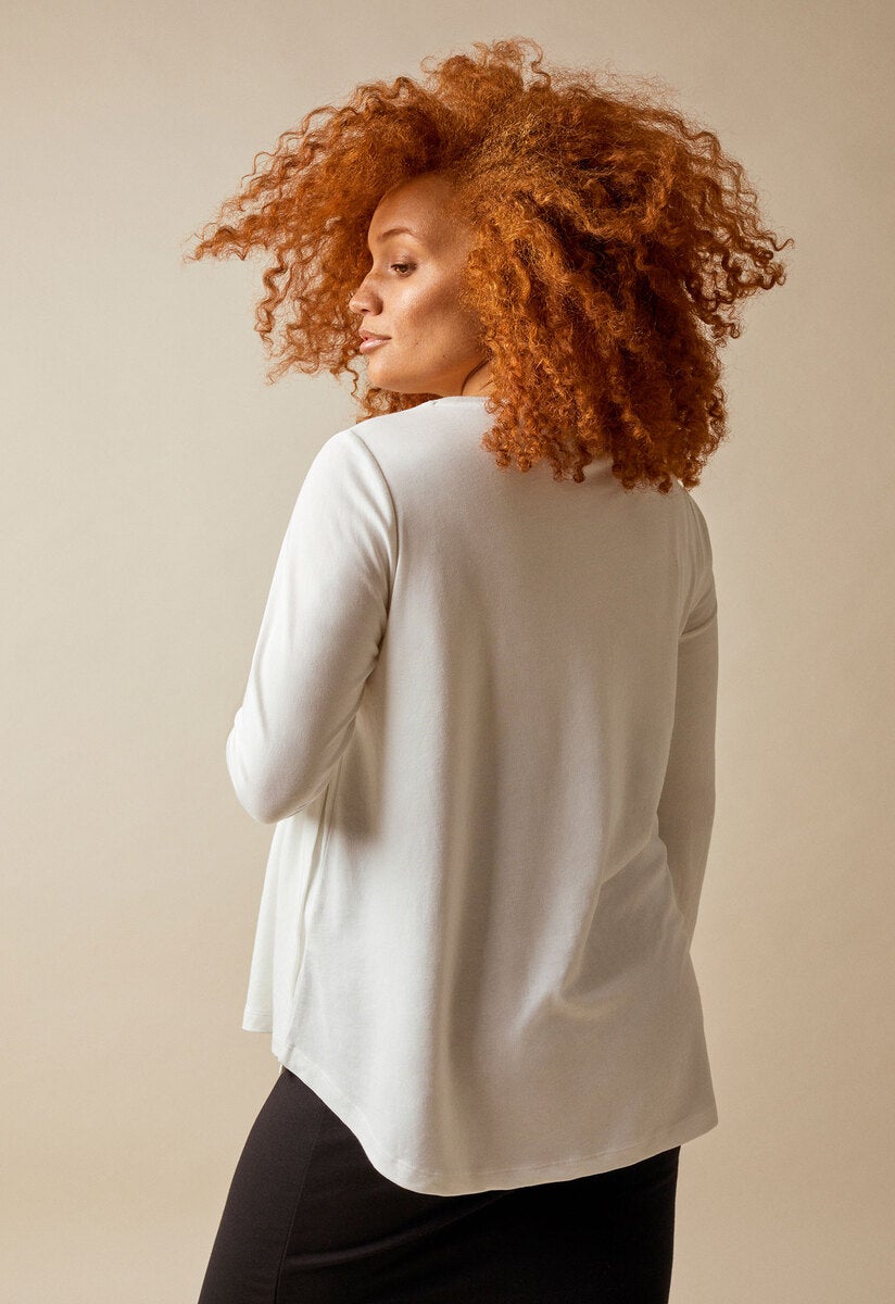 The-shirt l/s top - White