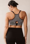 Seamless sport amningsbh - Dark Grey Melange