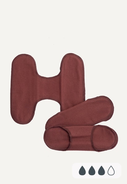 Tygbindor - Snap free - Mörkröd - Skickas vecka 13