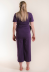 Jumpsuit gravid med amningsfunktion - Lila