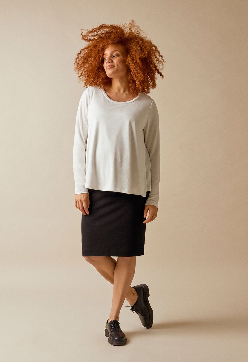 The-shirt l/s top - White