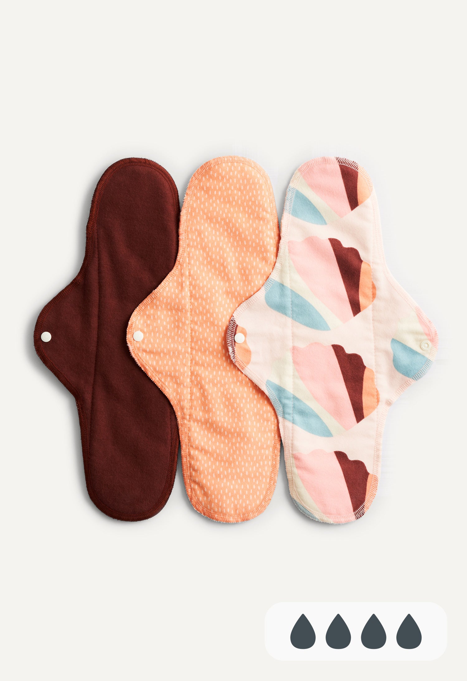 Tygbindor - Natt - Orange print