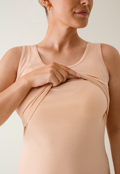 Amningslinne Essential - Beige/Aprikos
