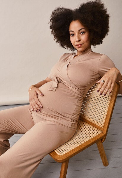 Lounge Wrap Top - Sand 